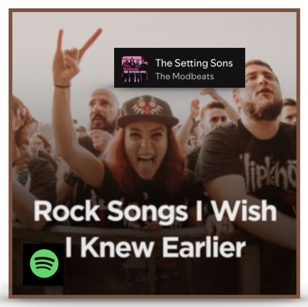 Rock Songs I Wish I Knew Earlier (Spotify Playlist) radio or playlist image