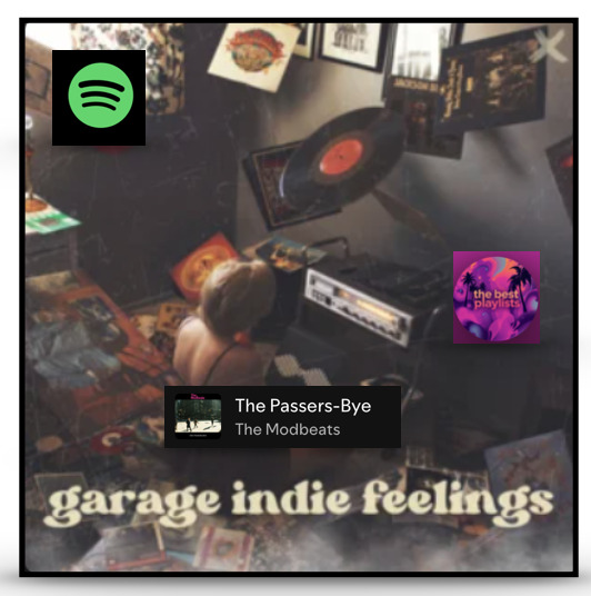garage indie feelings 2025 (Spotify Playlist) radio or playlist image